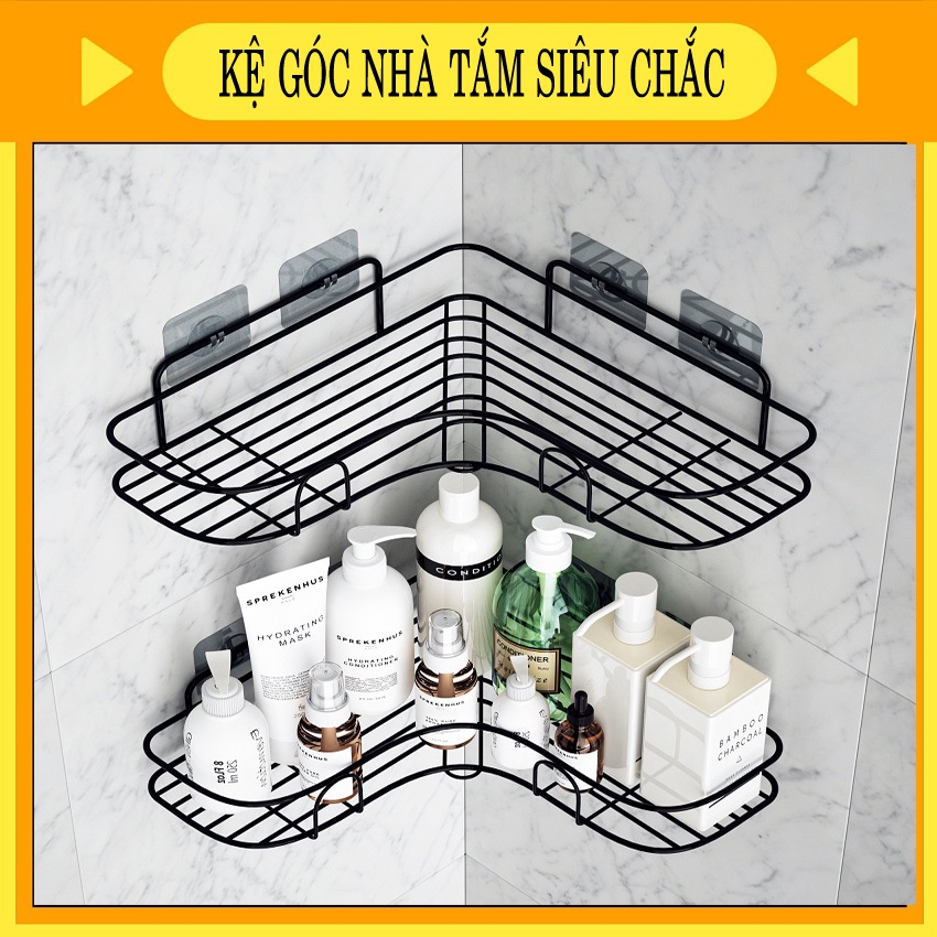 Kệ Góc Nhà Tắm Dán Tường, Kệ Nhà Tắm Chất Liệu Thép Không Gỉ