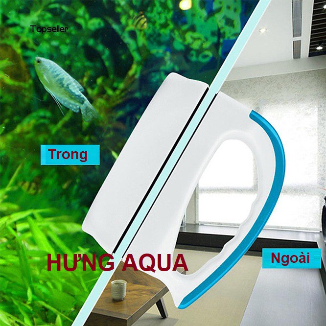 Nam Châm Lau Kính Bể Cá Dụng cụ vệ sinh lau kính bể cá VipSun cho kính dày từ 5mm - 12mm