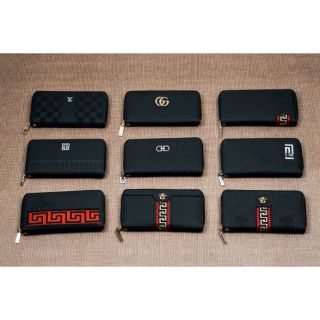 Ví Dài họa tiết dập vân, (khóa+dây đeo)