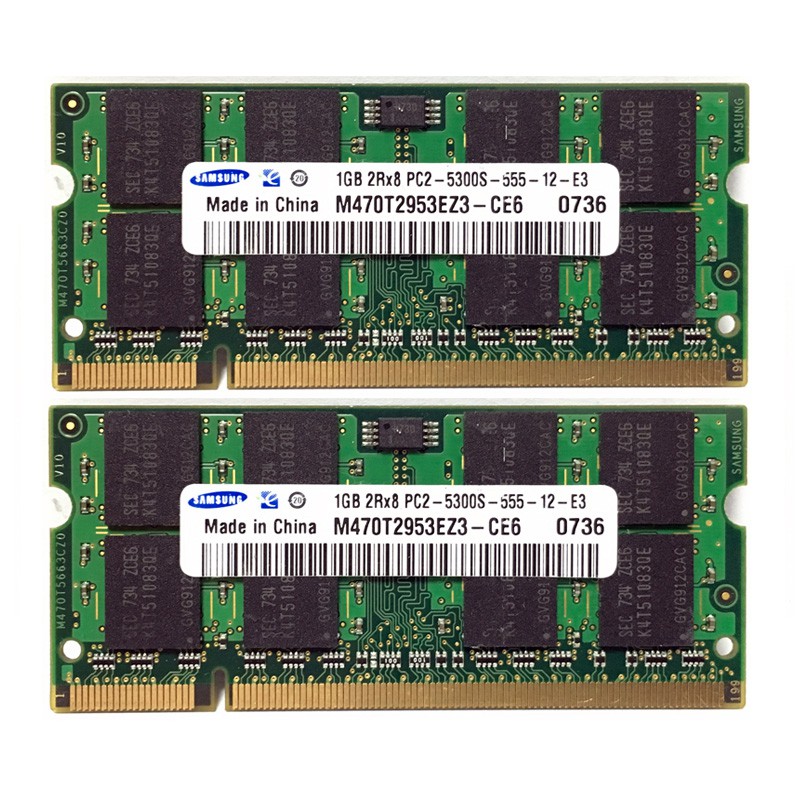 Thẻ Nhớ Ram 1gb 2gb 4gb (2x2gb) Ddr2 667 667mhz Pc2-5300s So-dimm Cho Laptop | BigBuy360 - bigbuy360.vn