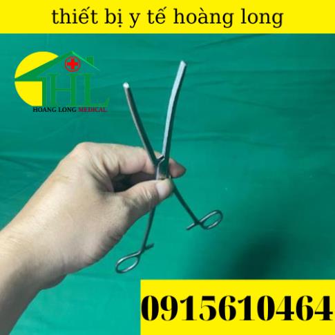Panh Y Tế, Panh Gắp Phẫu Thuật, Pen Kẹp Y Tế, Panh Cong Không Mấu 24cm - Hàng Pakistan