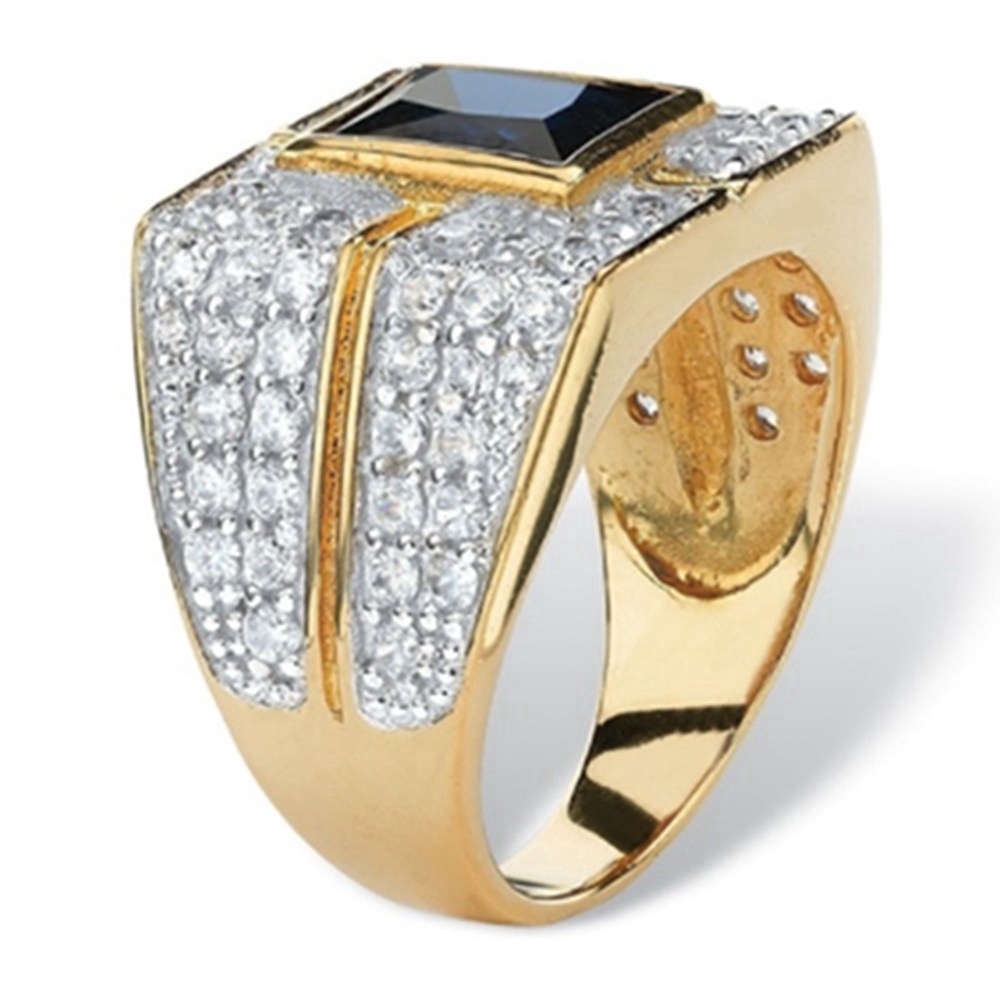 Luxury Sapphire-studded gold ring