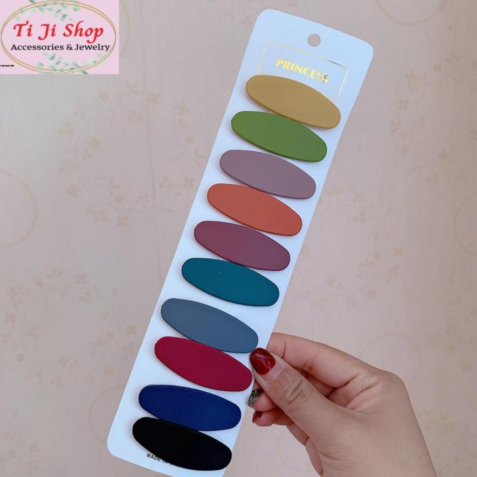 Kẹp Tóc Mái, Kẹp Tóc Trơn Màu Sắc Ngọt Ngào Hàn Quốc Xinh  Cho Nữ