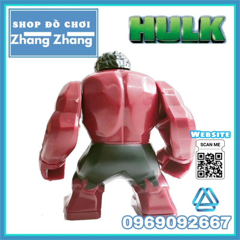 Đồ chơi Xếp hình Red Hulk Bigfigures Minifigures POGO PG857 PG8262