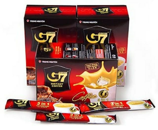 cà phê sữa hòa tan g7 (hộp 18 gói*16g)