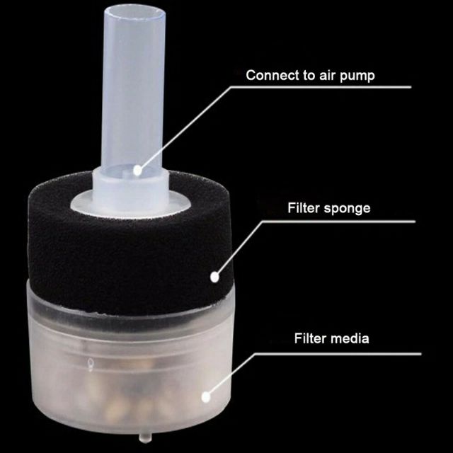 Lọc sủi vi sinh Mini 2 tầng Xy-168 - Phù hợp các hồ cá có mực nước thấp.