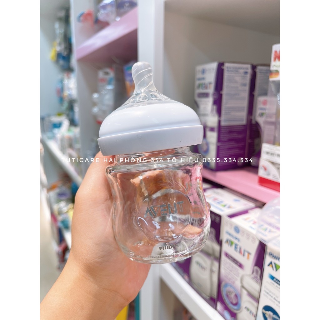 Bình sữa Avent thủy tinh mô phỏng tự nhiên dung tích 120ml và 240ml