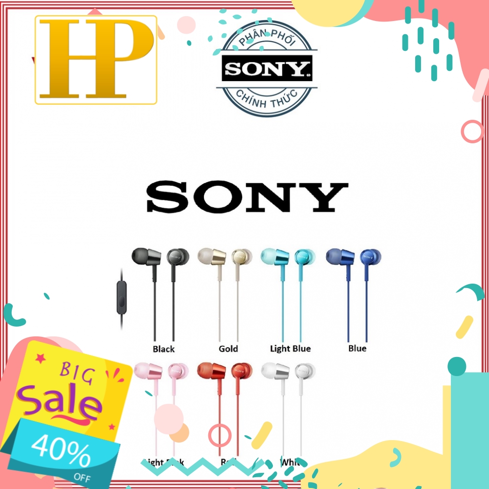 Tai nghe in-ear Sony MDR-EX155AP - Hàng Chính Hãng