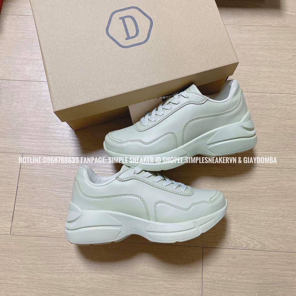 Giày Domba Chính Hãng UnisexFREESHIP Domba Moonlake 3 Màu Chuẩn Auth Domba Korea- Đế Cao 6cm Tôn Dáng - Simple Sneaker