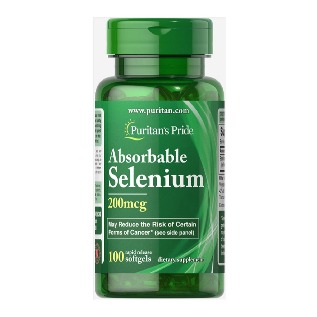 Viên uống hỗ trợ ngăn ngừa ung thư, tăng cường sức đề kháng, hỗ trợ tim mạch và mắt Absorbable Selenium 100 v HSD4/2019 | Thế Giới Skin Care