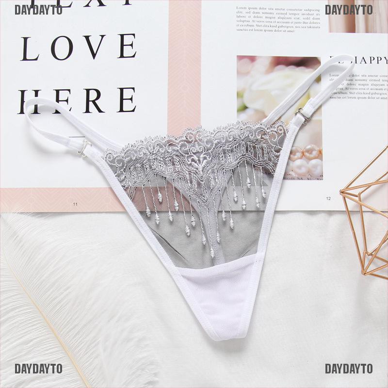 Quần Lót Lọt Khe Phối Tua Rua Quyến Rũ Dành Cho Nữ