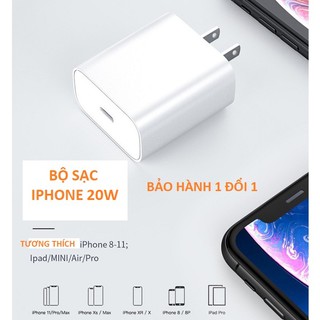 (PD 20W)(BH 12 tháng) Bộ Sạc Nhanh IPPD 20W USB-C To (Hỗ Trợ Công Suất Tối Đa IP12)
