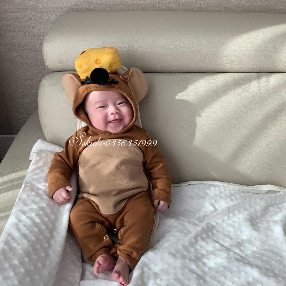 Bộ Jumpsuit Chuột Phomai cho Bé