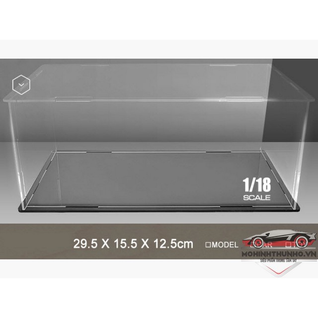 Đế + hộp mica trưng bày xe mô hình nhiều tỉ lệ
