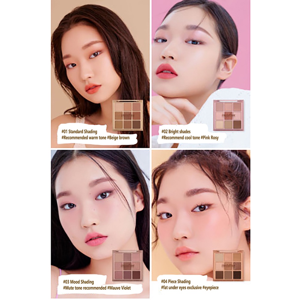 Bảng màu tiêu chuẩn của innisfree bóng râm 8.3 ~ 8.7g