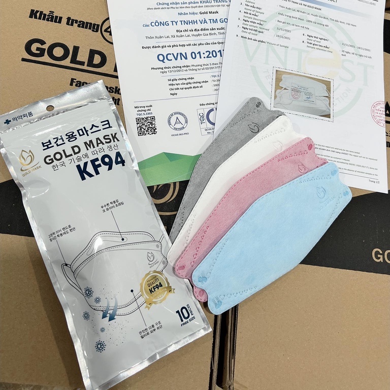 Khẩu trang 4D kf94 mask DC MASK, DUY KHÁNH MASK,HD MASK,  4 lớp lọc bụi mịn, chống thấm nước- MARO STORE