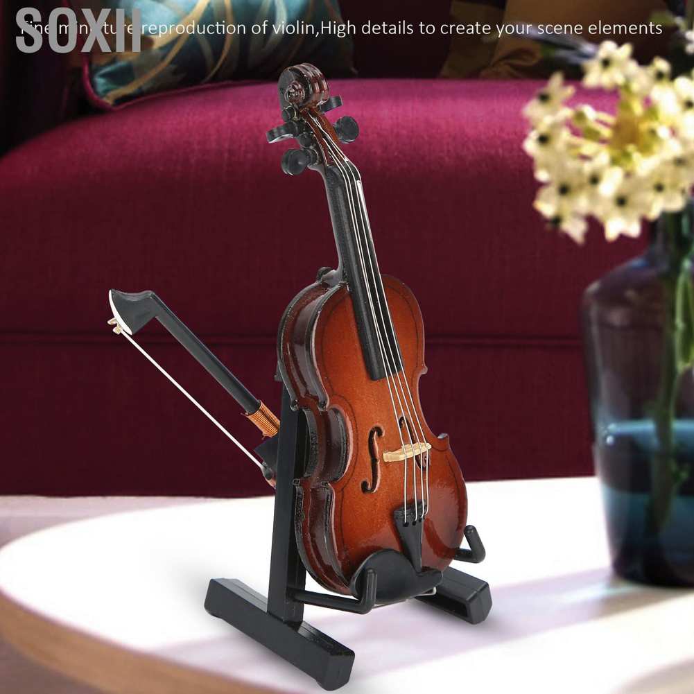 Đàn Violin Mini Kèm Giá Đỡ Trang Trí