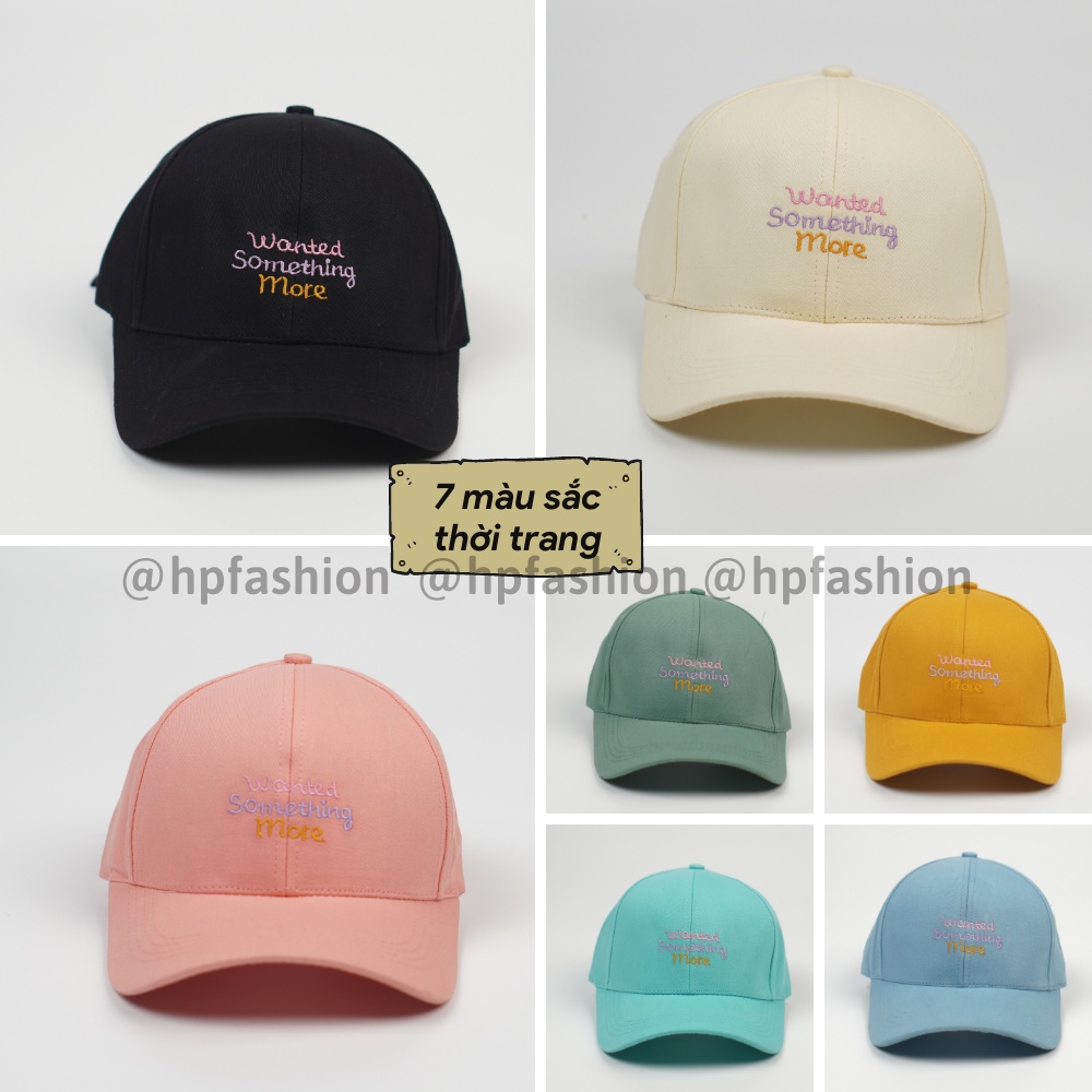 Mũ lưỡi trai ❤️ Nón kết thêu hình chữ Wanted chất kaki cao cấp form unisex nam nữ N49 - Happy Style