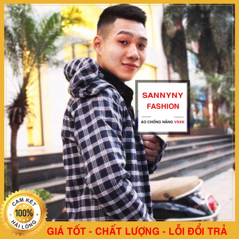 Áo chống nắng nam kẻ caro 1 lớp chất vải kaki mềm, thoáng khí, bền màu, chống tia UV hiệu quả - Hồng Hà Store | BigBuy360 - bigbuy360.vn