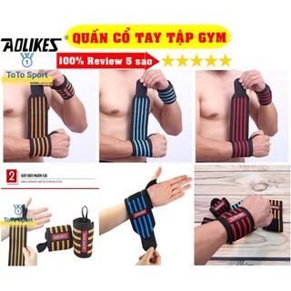 Băng cổ tay quấn xỏ ngón cái, Quấn cổ tay tập gym Aolikes AL1539