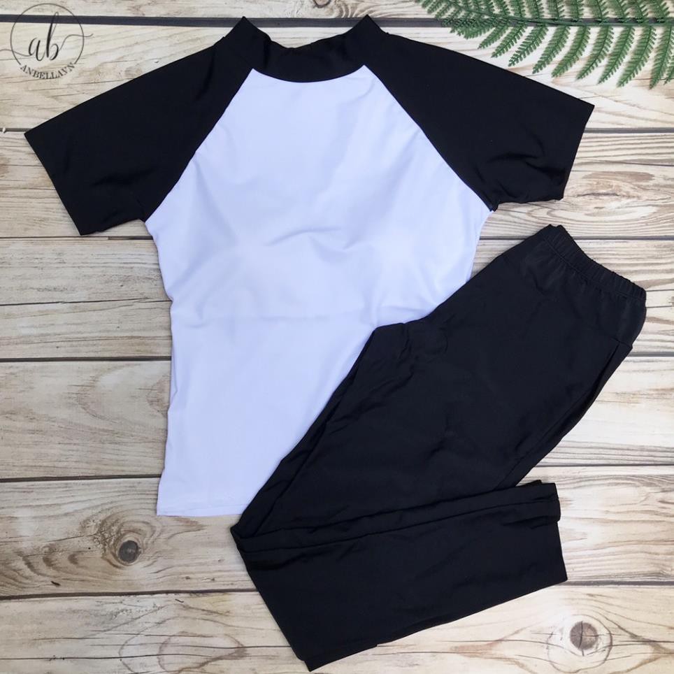 Áo bơi nữ ngắn tay lẻ hoặc kết hợp quần đùi, quần dài, quần lửng Freesize ! | BigBuy360 - bigbuy360.vn