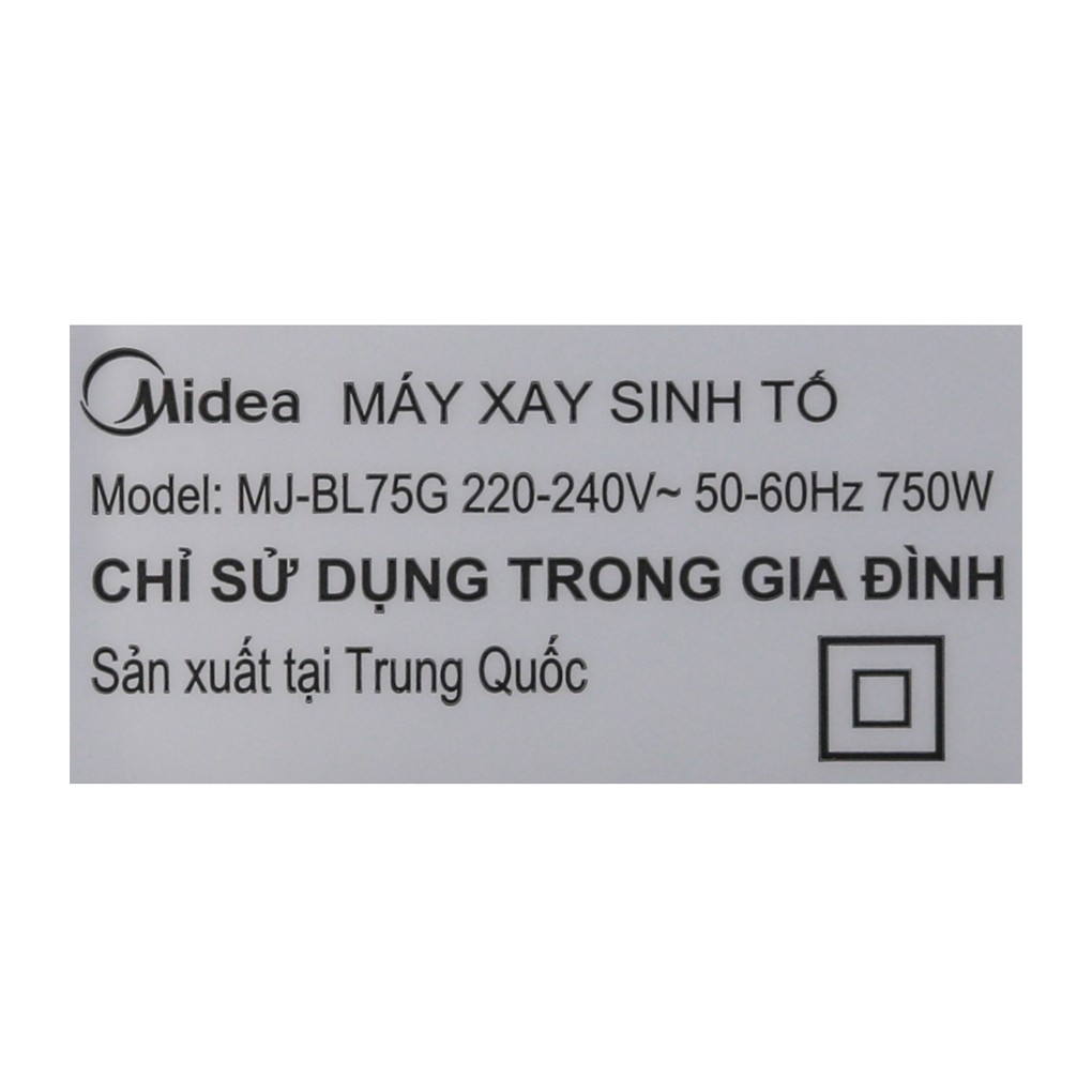 [Chính hãng] Máy xay sinh tố ăn dặm Midea MJ-BL75G chính hãng , bảo hành 12 tháng , lỗi 1 đổi 1 trong 7 ngày