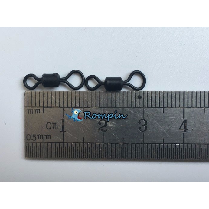 Set 30 Kẹp Xoay Mắt Màu Đen Cỡ 4# (UK 8)#Móc Câu Cá Chuyên Dụng Chất Lượng Cao