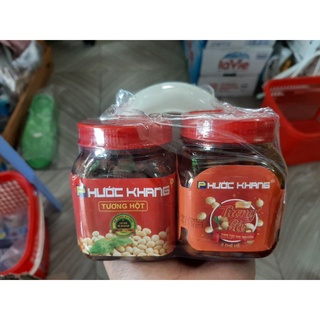 Combo 1 hủ tương xào sả ớt 200g/1 hủ tương hột 200g