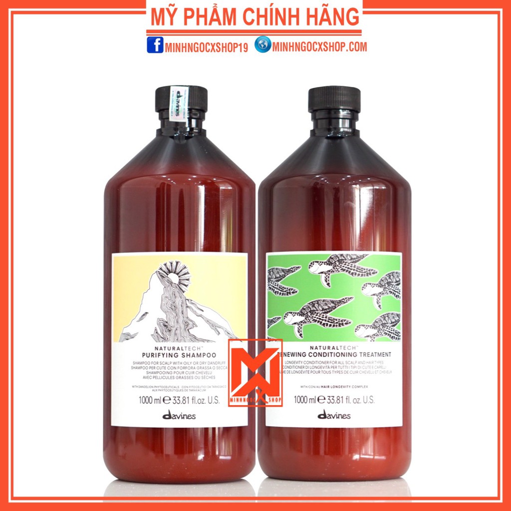 Dầu gội xả chống gàu DAVINES 1000ml chính hãng