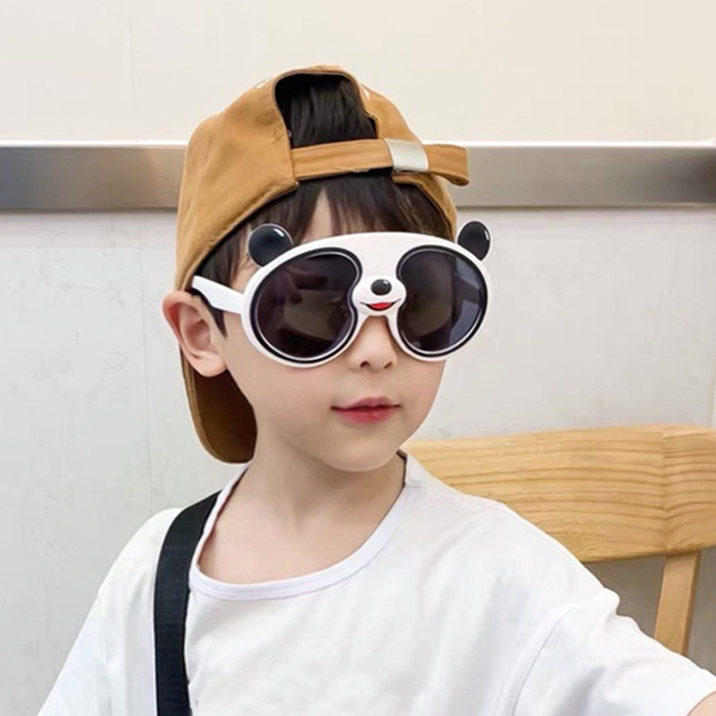 Ins Kính Râm Hình Gấu Trúc Ngôi Sao Phong Cách Đường Phố Thời Trang Bảo Vệ Tia UV Khi Đi Tuyết unisex