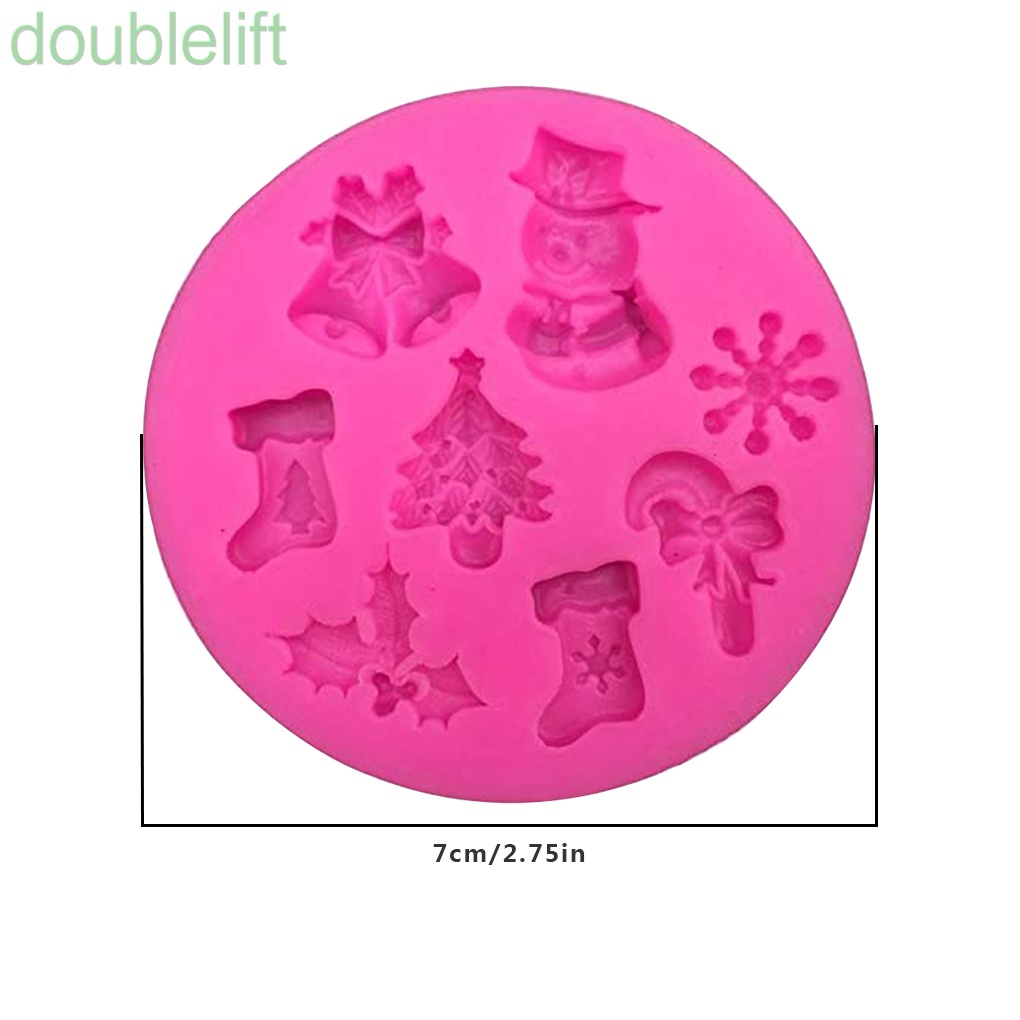 Khuôn silicone tạo hình chủ đề giáng sinh trang trí bánh