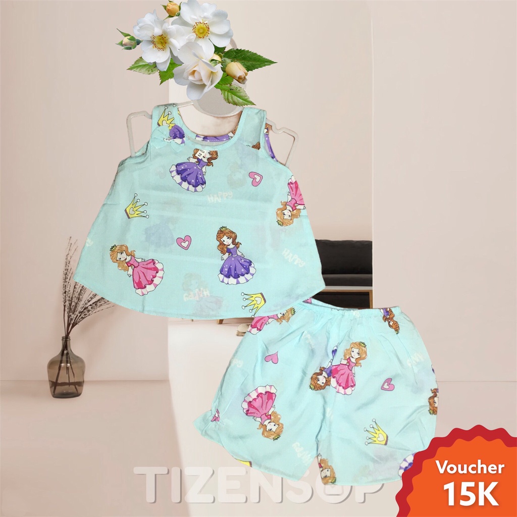 Đồ bộ bé gái lanh tole sát nách quần đùi loại đẹp