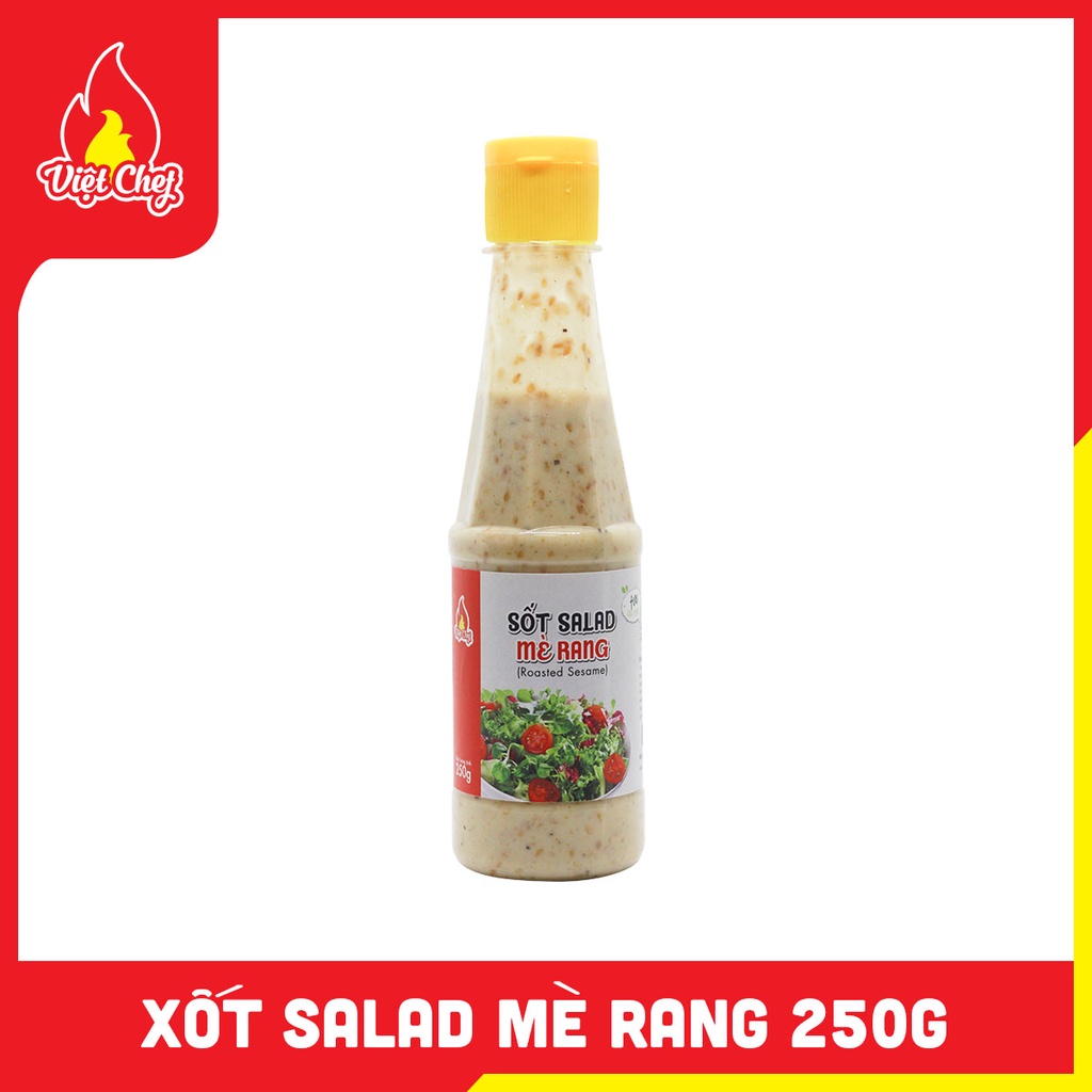 NƯỚC XỐT SALAD MÈ RANG CHAI 250 G - Xốt trộn salad tươi ngon