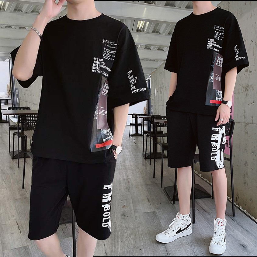 Bộ Quần Áo Thun Nam Thể Thao Ngắn Tay Kết Hợp Quần Short TRIBOLD SET NAM 90000105