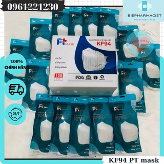 Khẩu trang kf94 pt mask loại bịch cao cấp - bịch 10 cái - kháng khuẩn chống dịch