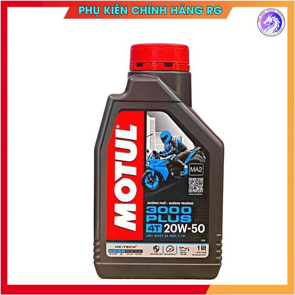Nhớt Motul 3000 Plus 4T 20W50 dành cho xe số, tay côn