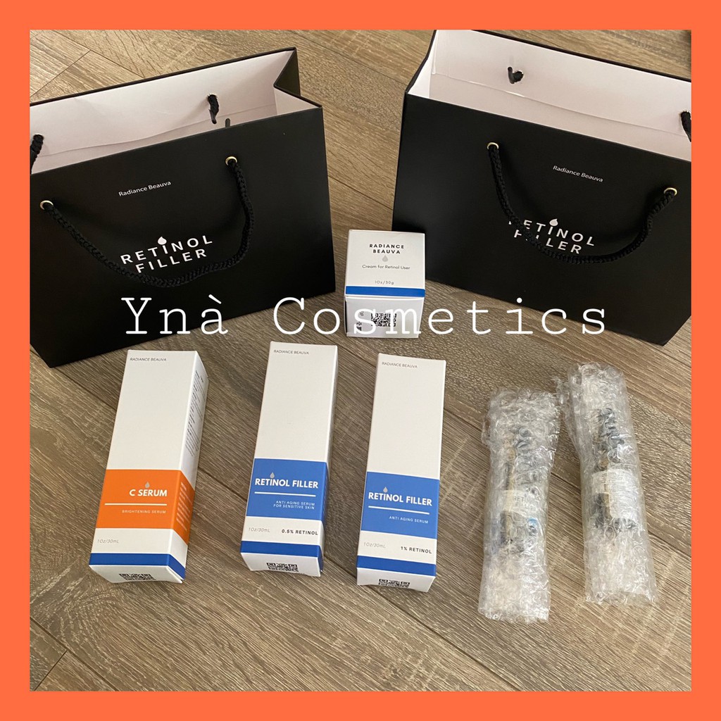Combo Retinol Filler+ Vitamin C (Tinh Chất Trẻ Hóa, Căng Bóng, Trị Thâm, Sáng Da) | BigBuy360 - bigbuy360.vn