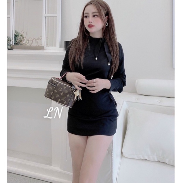 Áo sơ mi lụa công sở cổ ngọc nhiều màu