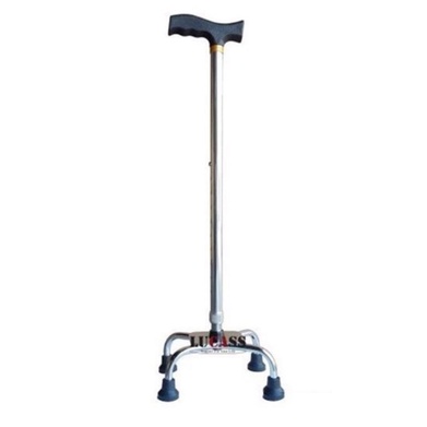 ✅ LUCASS B-924 - Gậy inox 4 chân thấp, tăng giảm chiều cao, điều chỉnh thuận tay phải hoặc trái, người già và chấnthương