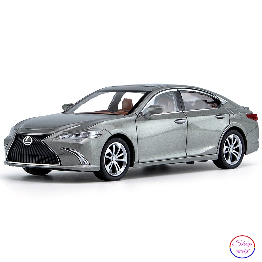 Xe mô hình sắt Lexus Es 300h TẶNG KÈM BIỂN SỐ tỉ lệ 1:24 hãng Jinlifang 3 màu