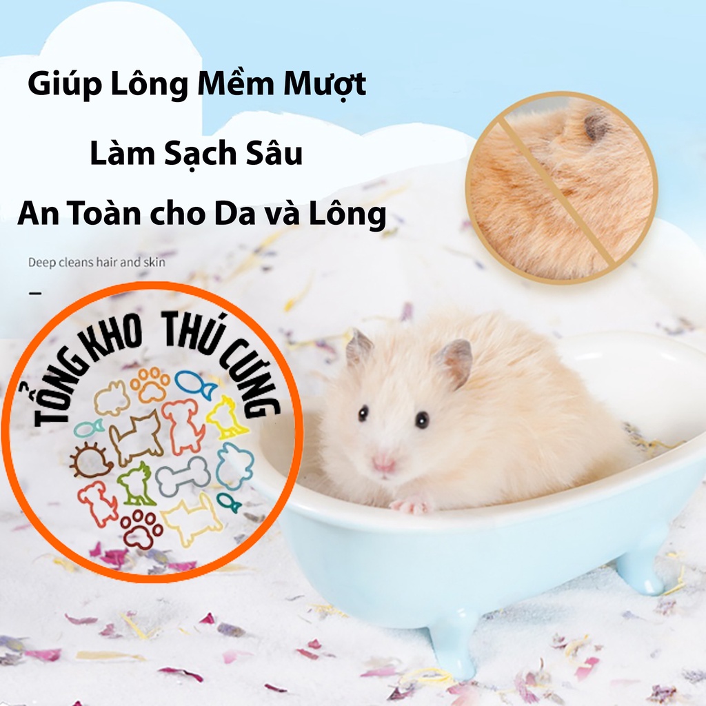 Cát tắm khô hamster, thỏ, bọ, sóc bay thú cưng nhỏ thương hiệu Jonsanty 950g