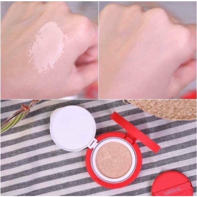 Phấn Nước Missha Velvet Kiềm Dầu Che Phủ Cao Finish Cushion SPF50+/PA+++ 15g [MISSHA ĐỎ]