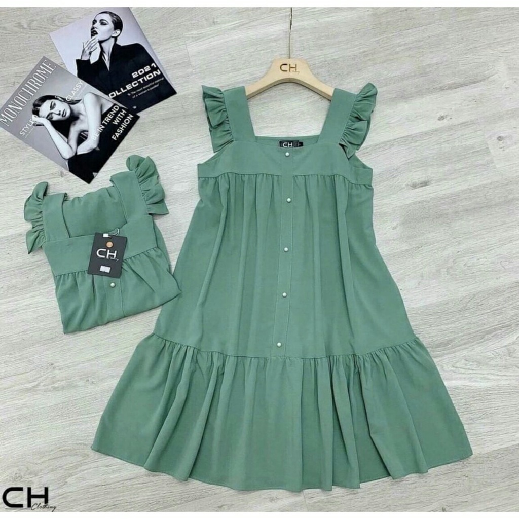Váy Bầu Mùa Hè Đẹp, Đầm Bầu 2 Dây Chất Cát Hàn Cao Cấp Siêu Mềm Mại Nhẹ Nhàng Tiểu Thư A023 Lin Store66