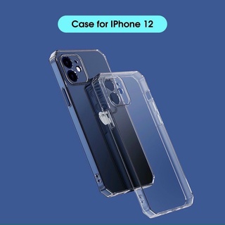 Ốp Trong Giả 12 Ốp Lưng Silicone Cạnh Vuông, Viền Vuông Siêu Dày Dành Cho Iphone 12 11 ProMax