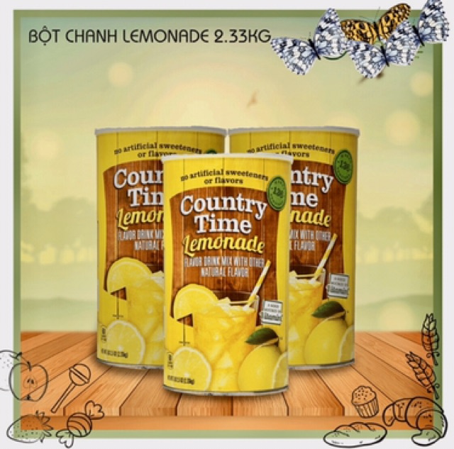 [HSD 02/2023] Bột pha nước Chanh Country Time Lemonade Drink Mix hộp 2.33kg của Mỹ