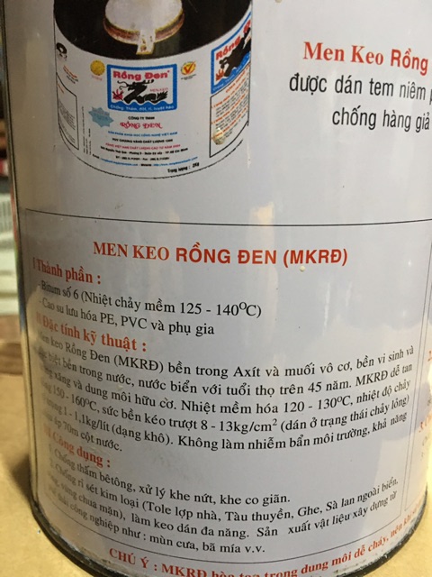 Chống thấm Rồng Đen Thùng 2 Kg