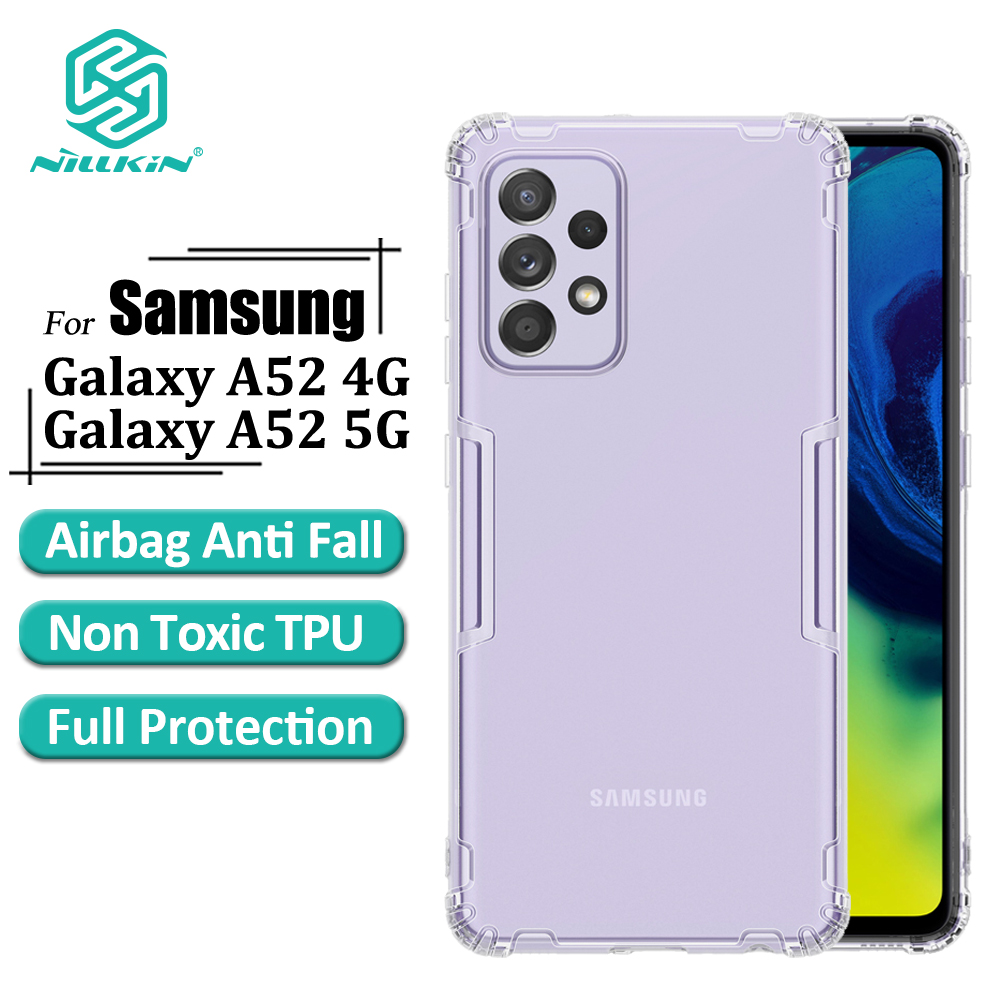 Ốp Điện Thoại Nillkin Nature Cho Samsung Galaxy A52 4G / 5G / A52S Từ TPU Mềm Siêu Mỏng Trong Suốt Chống Sốc