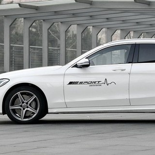 Tem dán cửa xe ô tô Sport (trắng)