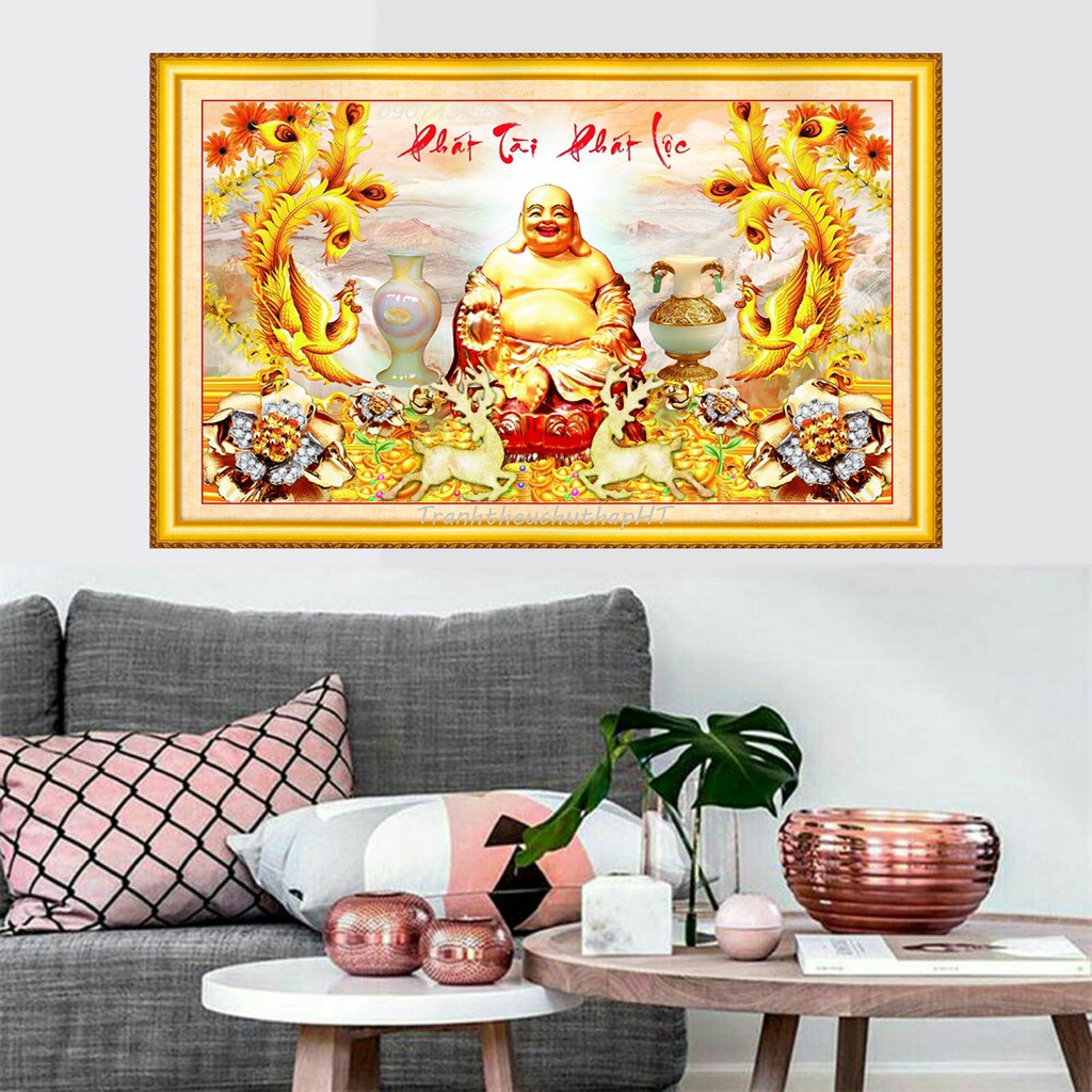 Tranh đính đá phát tài phát lộc VS132 - tự đính