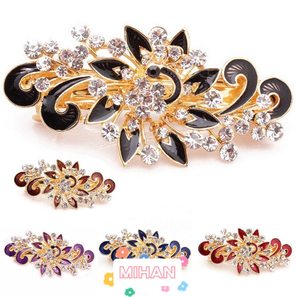 Kẹp Tóc Hình Chim Công Đính Đá Nhiều Màu Thời Trang MIHAN1